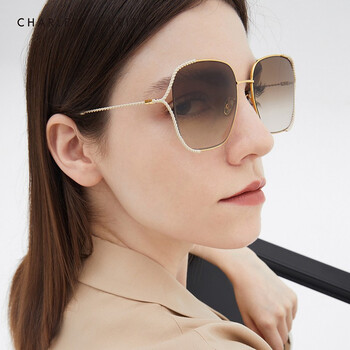 charleskeith早春新品ck371280464女士拼接边框复古方形太阳眼镜cream
