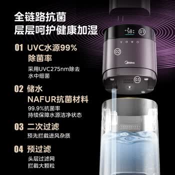 美的（Midea）【紫外线杀菌】AI智能加湿器卧室孕妇婴幼儿家用落地大容量喷雾器空调风扇清凉伴侣生日礼物L160