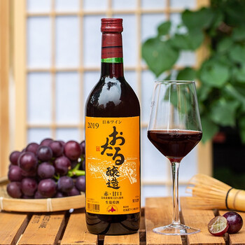 日本原装进口洋酒归素小樽尼亚加拉红葡萄酒720ml甜红葡萄酒红酒