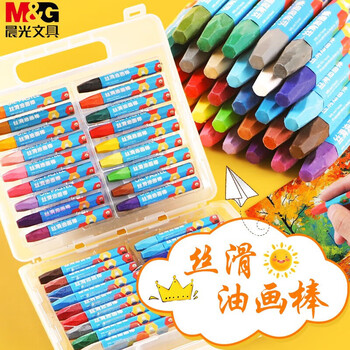 晨光（M&G）米菲系列PP盒油画棒儿童涂鸦绘画笔中小学生美术上学画画FGMY3302 18色/盒