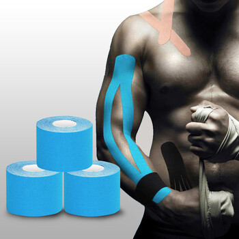 驰动【3卷】肌肉贴运动绷带弹力自粘肌内效贴拉伤胶带肌贴布5cmx5m蓝 驰动【3卷】肌肉贴运动绷带弹力自粘肌内效贴拉伤胶带肌贴布5cmx5m蓝