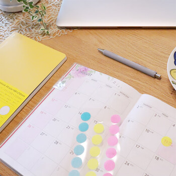 STALOGY 标签贴 标签纸贴纸 口取纸 便利贴 贴纸标签 圆点贴 便签 索引纸 16mm 混色清淡