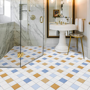 卫生间瓷砖地贴加厚厨房防油防水贴纸阳台洗手间浴室防滑耐磨地面遮丑