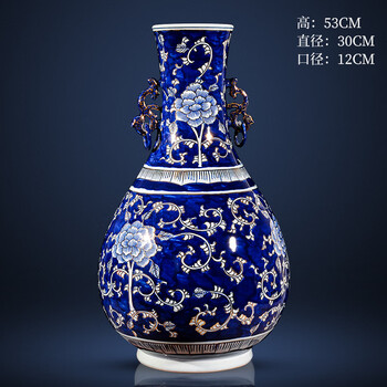 双耳青花瓷瓶价格报价行情- 京东