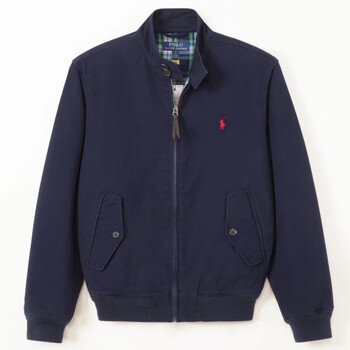 现货ralphlauren拉夫劳伦保罗外套短款高端商务休闲纯棉夹克 宝蓝(立)