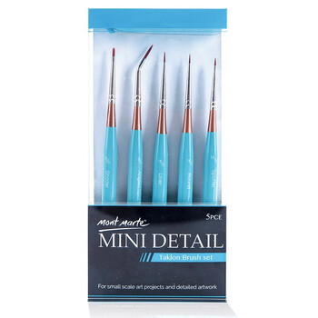 蒙玛特(Mont Marte)勾线笔5支装 美术画画笔儿童水彩颜料软毛尼龙画笔学生绘画水粉丙烯油画笔套装V BMHS0033 蒙玛特(Mont Marte)勾线笔5支装 美术画画笔儿童水彩颜料软毛尼龙画笔学生绘画水粉丙烯油画笔套装V BMHS0033