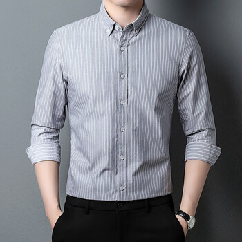 rindu海澜之家英俊帅气百搭条纹衬衫男2023年春季新款时尚气质韩版休