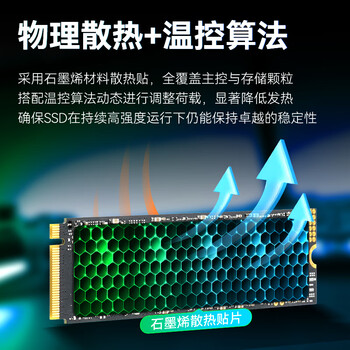 金胜维（KingSpec）1TB SSD固态硬盘M.2接口NVMe PCIe3.0 读速3400MB/s台式机笔记本通用AI PC存储配件