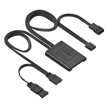 先马（SAMA）境界V5风扇 黑色供电线材 风扇供电线/卡扣式设计（线材接口：6Pin、5V3Pin、小4Pin）