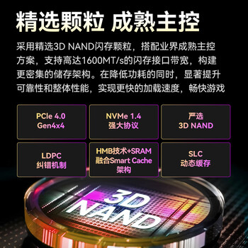 金胜维（KingSpec）512GB SSD固态硬盘NVMe 2230 M.2接口 PCIe4.0 读速5000MB/s 适配SteamDeck掌机