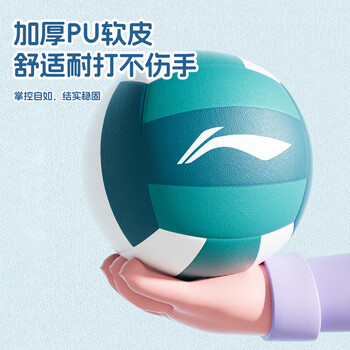 李宁排球中考训练比赛专用标准5号球成人学生沙滩排球初中生体育五号 李宁排球中考训练比赛专用标准5号球成人学生沙滩排球初中生体育五号