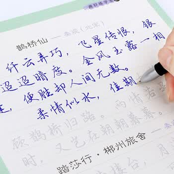 绍泽文化 行书成人练字帖 学生硬笔钢笔行楷凹槽21天速成临摹写字板 大本豪华视频版