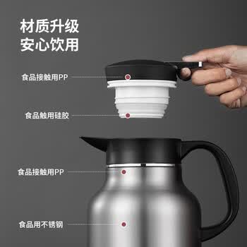 美厨(maxcook)保温壶热开水瓶家用 304不锈钢内胆真空暖水壶办公室1.5L MCH6785 美厨(maxcook)保温壶热开水瓶家用 304不锈钢内胆真空暖水壶办公室1.5L MCH6785