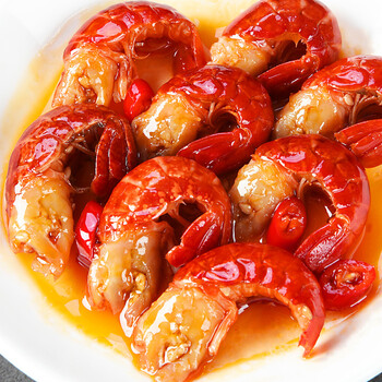 麻辣小龙虾尾即食香辣去头龙虾尾冷冻盱眙肉虾球熟食盒装 小龙虾尾