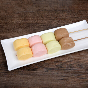 烧烤馒头串烧奶香彩色小馒头家庭装油炸烧烤点心半成品30串袋约1200g