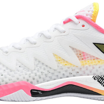李宁（LI-NING）羽毛球鞋2024鹘鹰V男女款专业羽鞋轻量高弹缓震透气运动鞋 42 