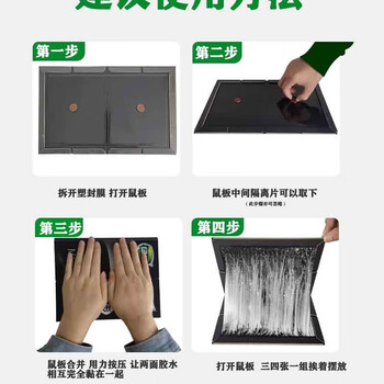 绿叶 黑色隐形粘鼠纸板 捕鼠器黏老鼠胶 30片装 GL02103