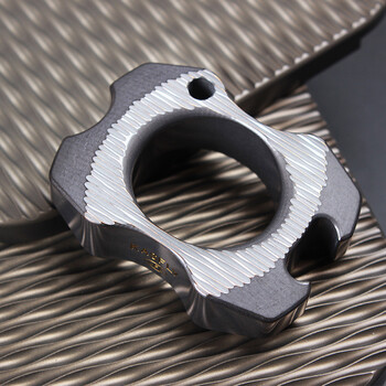 拳刺钛合金单指虎edc防身酒启装备自卫便携小拳刺防狼黄铜锆 钛合金