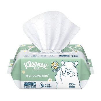 舒洁湿厕纸100抽*1包体验用洋甘菊+芦荟精华洁厕湿巾湿纸巾厕纸 舒洁湿厕纸100抽*1包体验用洋甘菊+芦荟精华洁厕湿巾湿纸巾厕纸