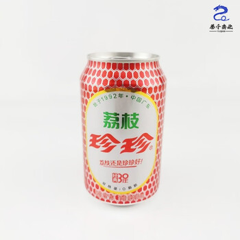 酷发珍珍荔枝饮料330ml罐装8090后怀旧碳酸荔枝汽水6罐
