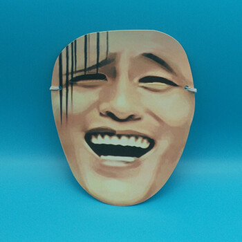 拔河搞笑面具 婚庆派对道具运动会拔河游戏搞笑纸质面具年会舞会新娘