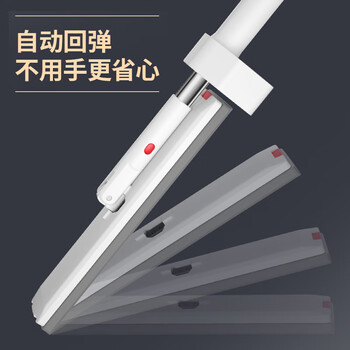 尚奇胶棉拖把33cm杆长140CM共2头推拉式J21家用一拖净免手洗海绵吸水