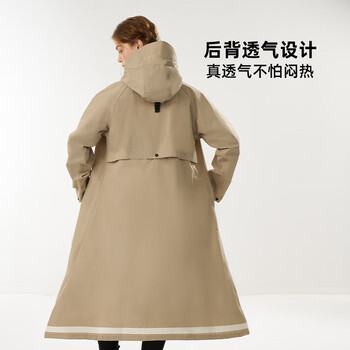 琴飞曼雨衣雨衣电动车雨衣雨衣骑手专用一体式长款全身雨衣防暴雨灰色3XL