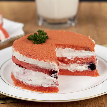 红丝绒蛋糕190克/盒早餐甜点夹心牛乳网红休闲零食奶油 红丝绒蛋糕