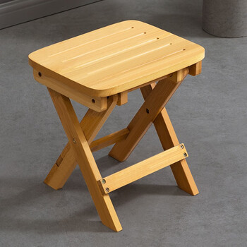 裕顺寿简易折叠凳子阳台桌子椅凳子实木小凳子卧室楠竹折叠椅家用小