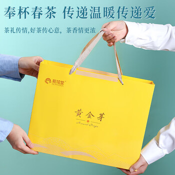 新旭堂茶叶绿茶安吉黄金芽白茶新茶特级礼盒装节日送长辈礼品200g