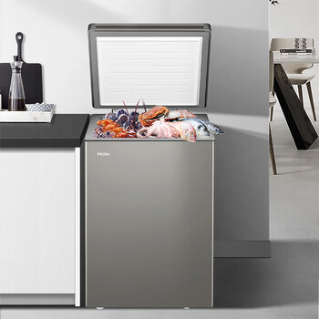 海尔（Haier）100升单温小冰柜家用减霜小冰箱小型冷柜大容量深冷速冻小冰箱BC/BD-100GHCD