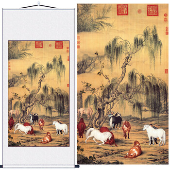 八骏图高清图片- 京东