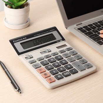 齐心(COMIX)双电源办公大号计算器 宽屏财务计算机办公文具用品 C-1200H 齐心(COMIX)双电源办公大号计算器 宽屏财务计算机办公文具用品 C-1200H