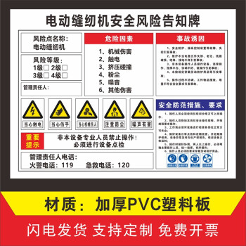 廢工廠車間噪聲噪音有害油漆硫酸鹽酸標識警示標誌電動縫紉機40x60cm