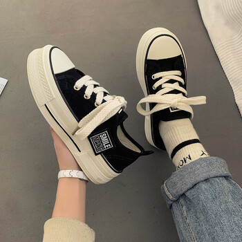 百丽踏鞋子女2024新款爆款春秋ins潮百搭小众春季小白鞋小个子显高