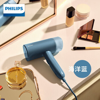 飞利浦（PHILIPS）手持挂烫机家用蒸汽挂烫机小型便携式熨烫机 20g/min 100ML 可折叠元气筒 STH3000/28 送礼送礼