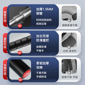 李宁（LI-NING） 俯卧撑支架【一对装顶配款】 便携健身胸肌训练板腹肌健身器材