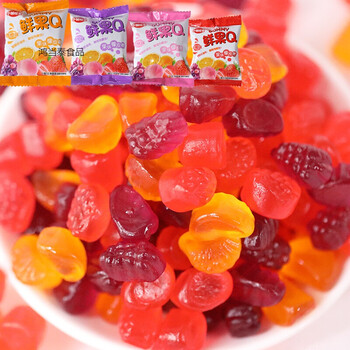 qq糖橡皮糖软糖小糖果散装发批小包装零食结婚喜糖子小吃1500g三斤