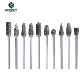 雷蒙双槽硬质合金旋转锉金属雕刻锉刀直电磨机内磨头打磨头ACOT0610