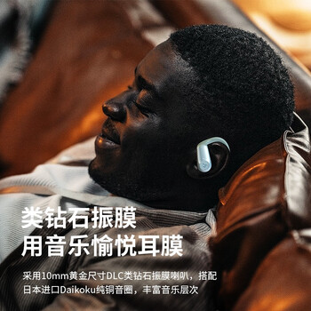 Hakii ACTION哈氪觉醒 7级防水 蓝牙5.2 真无线挂耳式耳机 运动跑步防汗 狂甩不掉 通话降噪 超长续航