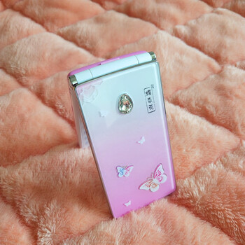 翻盖手机女学生款高中生女式可爱触屏手写商务老年机老人巨盛v715 粉