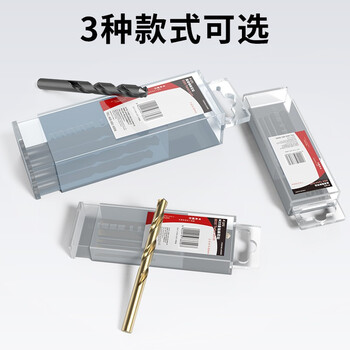 卡夫威尔高速钢麻花钻头套装直柄手电钻冲击金属木材塑料钻孔 AI3607