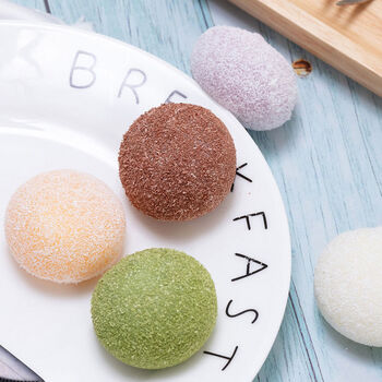 团 冰皮麻薯 网红甜品 冰淇淋 爆浆奶油 榴莲大福10颗 原味大福10颗