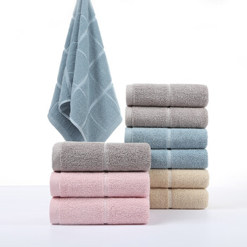 洁丽雅 苏伊士系列方格子毛巾 2条装 洁丽雅 苏伊士系列方格子毛巾 2条装