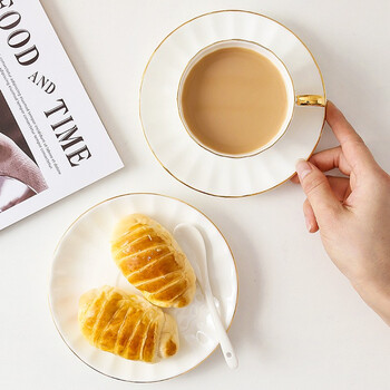 友来福咖啡杯套装 北欧式简约轻奢办公室骨质陶瓷南瓜6杯碟乔迁礼物 友来福咖啡杯套装 北欧式简约轻奢办公室骨质陶瓷南瓜6杯碟乔迁礼物