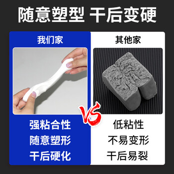 非凡力密封胶下水管道墙壁空调孔封堵泥地漏防臭堵虫防水防霉防臭胶泥30g*3包