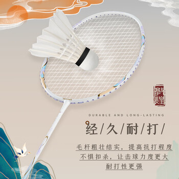 川崎（KAWASAKI）羽毛球训飞天6号耐打专业比赛训练鹅毛球10个装