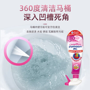 CHANTECLAIR大公鸡管家（HWM）马桶清洁剂洁厕液洁厕灵去黄除臭 625ml 随机发