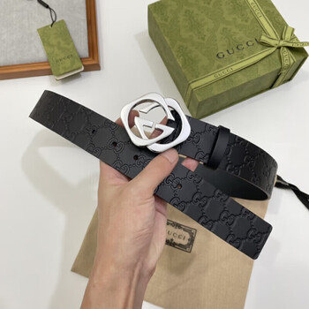 HERMES ブラックレザーベルト クラスプバックル 爱马仕奢侈品- 京东