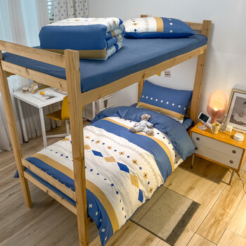 及色被褥套装全棉大学生开学六件套0912床单人宿舍上下床铺女生寝室